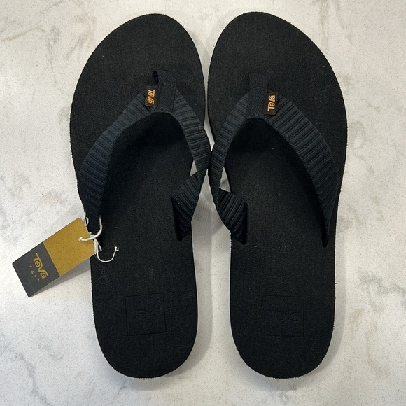 Teva Mush II Men's Flip Flop Sandals 10 Black NWT - Picture 3 of 13